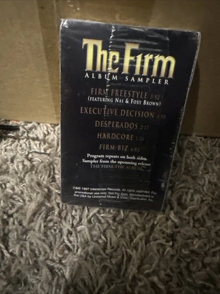 SEALED THE FIRM NAS AZ FOXY BROWN DR DRE TAPE PROMO CASSETTE RAP HIPHOP - Image 2 of 2