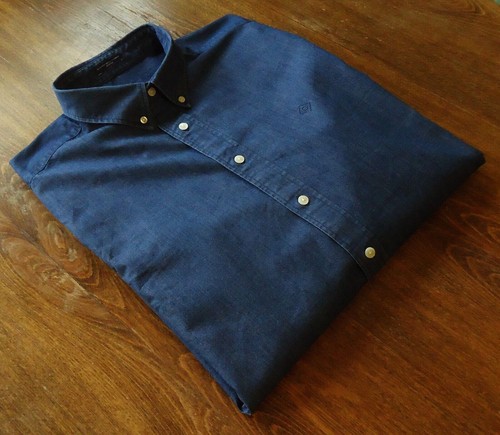 GANT Gr.XL Stretch Herren Jeans Hemden Indigo Blau - Bild 1 von 14