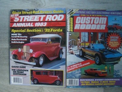 Vintage CUSTOM RODDER-DEC. 1981 & 1983 STREET ROD ANNUAL Magazine Lot
