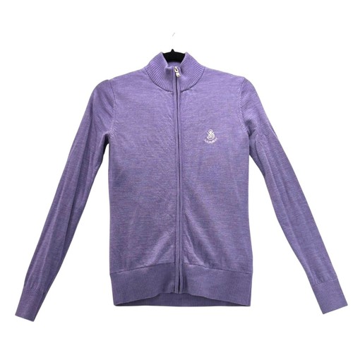 Fairway And Greene Abbey Merino Wind Sweater XS Lavender Wool Golf Outdoor