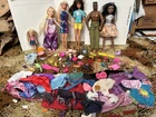 Huge Lot Approx 100 Pieces Vintage, Modern Barbie Dolls Accessories Clothes