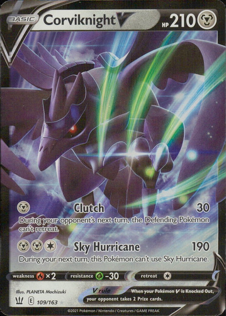 Corviknight V Holo Ultra Rare SWSH05: Battle Styles 109/163 NM