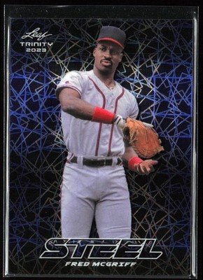 2023 Leaf Trinity Steel Lazer Fred McGriff S-27 /99