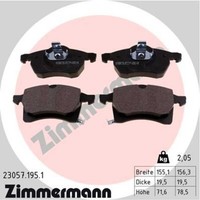 Zimmermann BremsbeläGe Bremsbelegsatz Vorne FüR Opel Astra G CC Zafira A