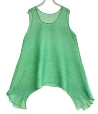 Used me Issey Miyake sleeveless dress MI01FK921 green Women SIZE me ISSEY MIYAK
