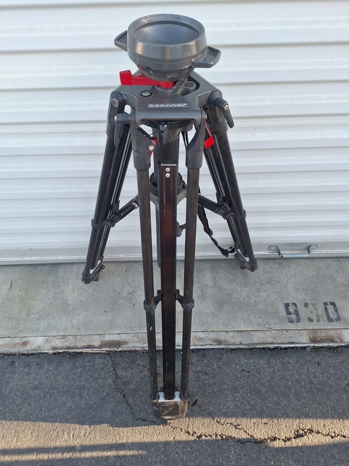 Patas de trípode de fibra de carbono OConnor 35L con cuenco de 100 mm Foto 2 de 4