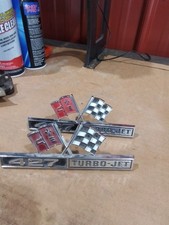 1966-67 Corvette Original 427 Turbo-jet Fender Emblems Part 3876425-427