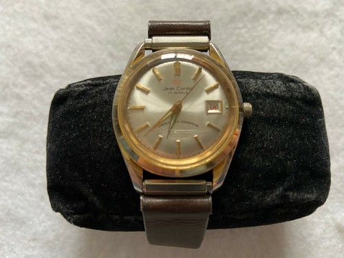 Jean Cardot 17 Jewels Mechanical Wind Up Vintage Men's Watch - Picture 6 of 7