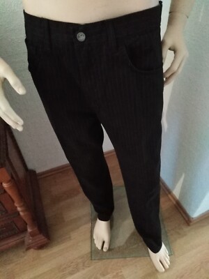 Celio casual Herrenhose Gr. 40, schwarz mit Streifen, ungetragen