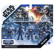 Star Wars Mission Fleet Clone Commando Clash Bad Batch Action Figures 4-Pack