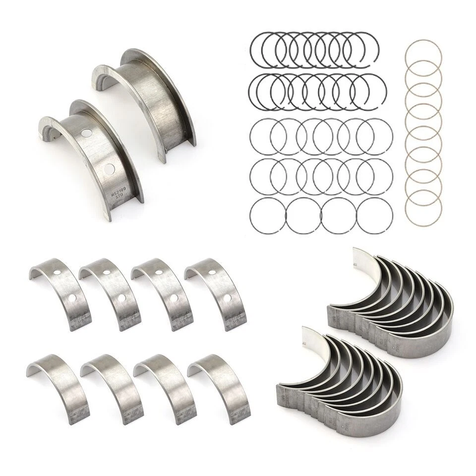 Anéis de pistão + conjunto de rolamentos principais e de haste para Chevy 4.8 5.3 5.7 6.0 6.2 LS GenIII - Imagem 4 de 4