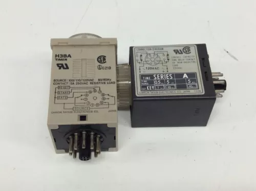 Omron Lot of 2 H3BA H3M Timers 120VAC