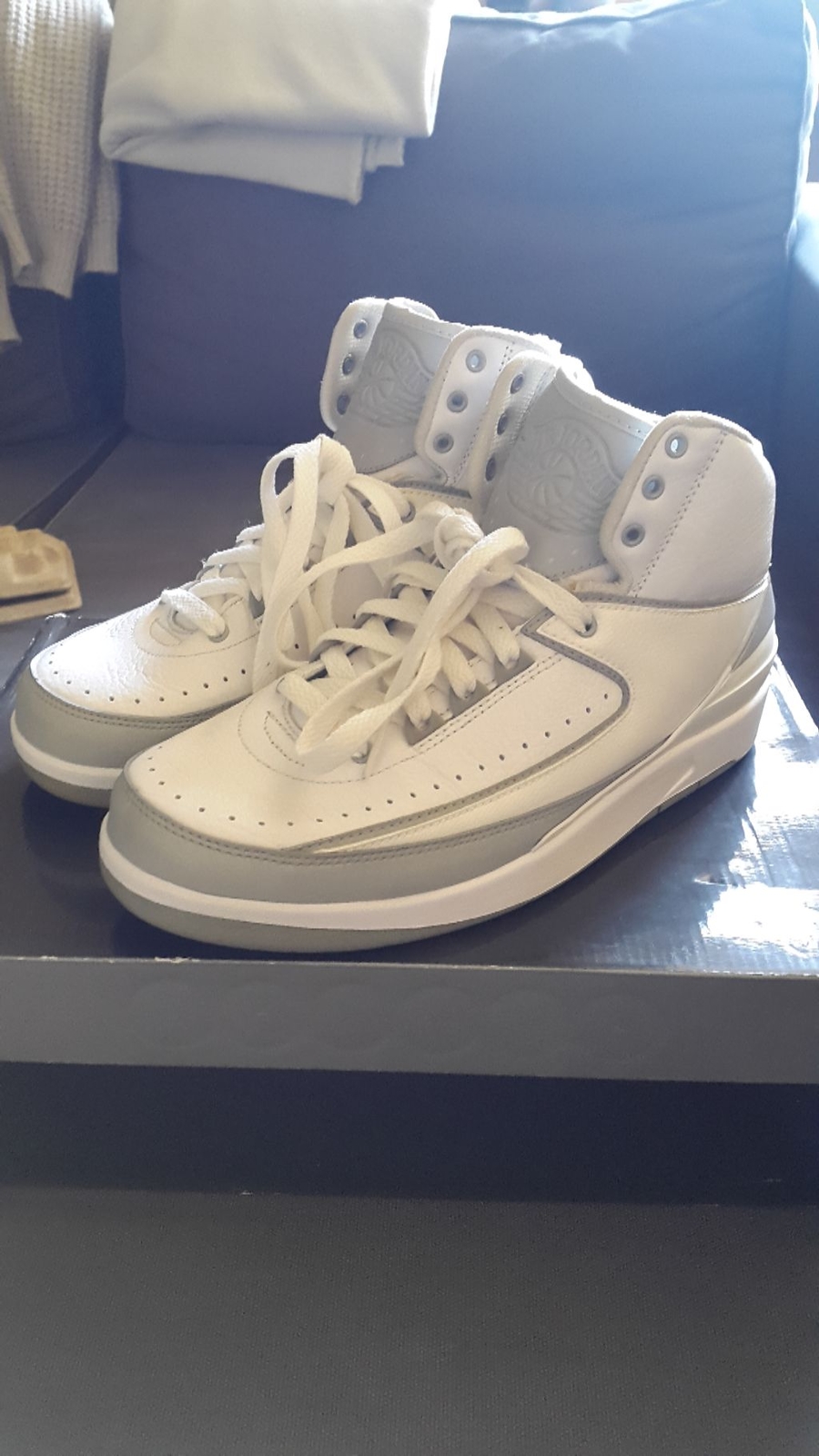 Nike air Jordan 2 II retro og White Grey 8us Nike air Jordan 2 II retro og White Grey 8us