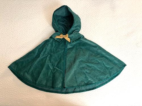 American Girl Doll Elizabeth MANTELLO TRAPUNTATO vacanza verde velluto oro usato in ottime condizioni - Foto 11 di 11