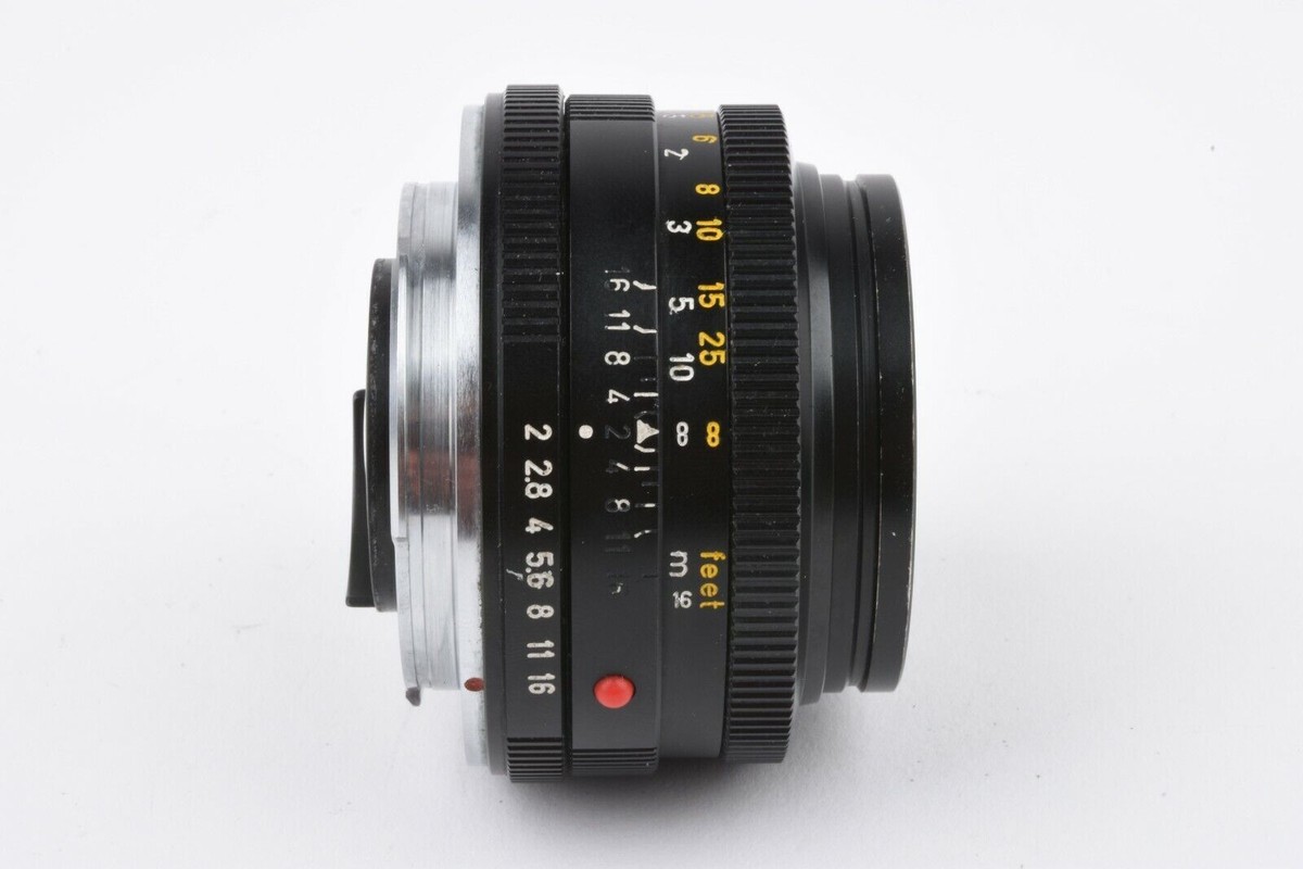 Leica Leitz Wetzlar 50mm F2 Summicron-R Lens (Germany), +Hood, Cap