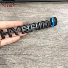 Matte Black Hybrid Side Fender Emblem Badge Sticker Abs For Vios Camry Yaris