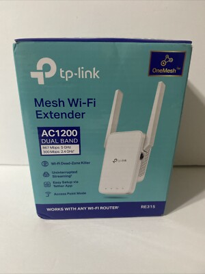 TP-LINK RE315 AC1200 Mesh Wi-Fi Extender