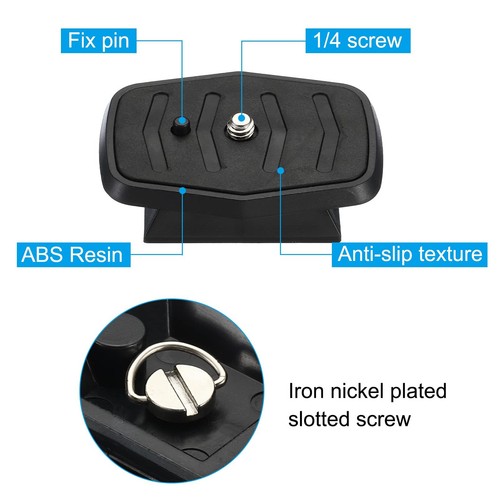 Tripod Quick Release Plate 44mm Camera Adapter Mount Tripod Replacement Part - Picture 4 of 8