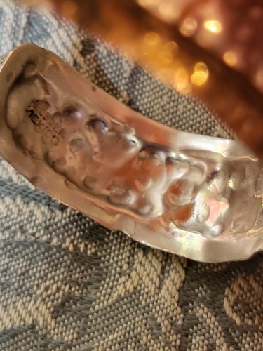 Bracciale Etnico Artigianale Vintage con Pietra Grezza Agata Stile Brutalista Apx 6,5 - Foto 8 di 15