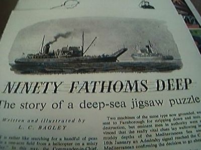 ephemera 1963 artikel ninety fathoms deep hms wrangler sucht einen jet