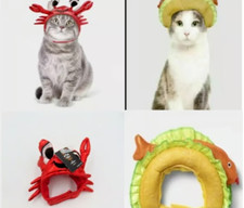 LOT OF 2 Cute Cat Costume - Hyde  EEK Boutique 1 CRAB And 1 TACO-new with tags