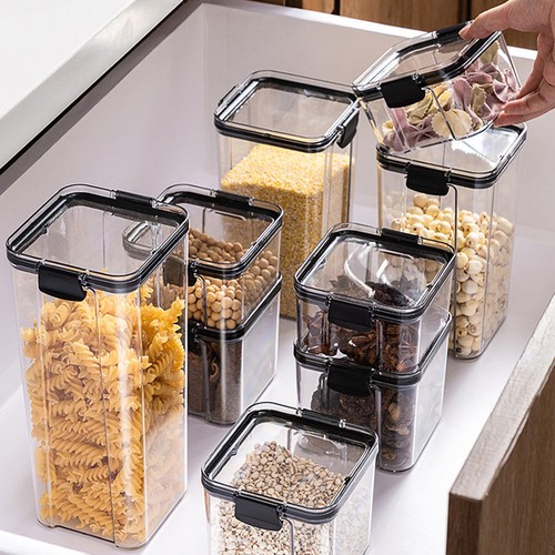 Food Rice Container Sealed Storage Tank Moistureproof Household Home Kitchen Box - Picture 9 of 17
