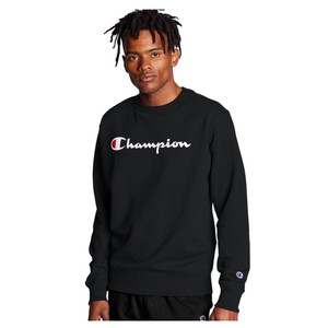 champion men's powerblend graphic crew