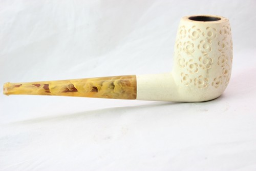 Pfeife, Pipe, Pipa BLOCKMEERSCHAUMPFEIFE, Kurz Angeraucht, Ohne Filter, TOP - Bild 4 von 9