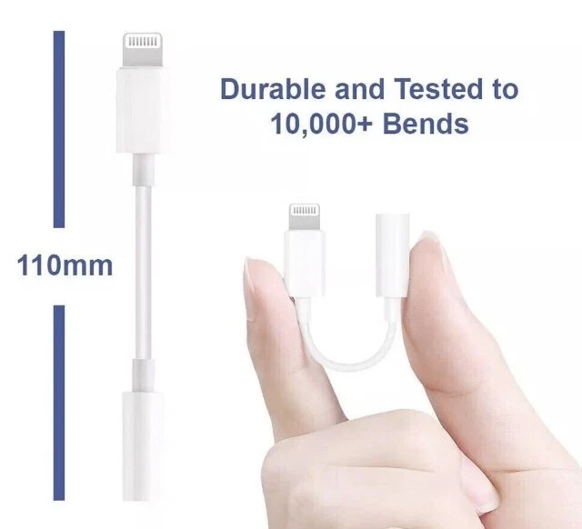 IPHONE TO AUX 3.5mm Cable for iPhone 7 8 9 X 11 12 13 14 15 FREE UNTRACKED POST - Image 2 of 4