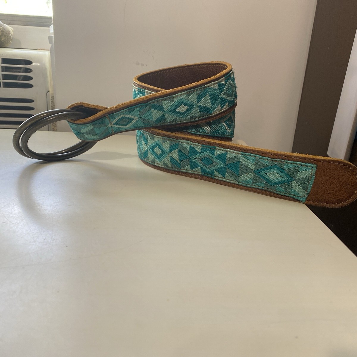 Arloom Guatemalan belt Rancho Belt - Turquoise, Coral, & Lime – arloom main image 2