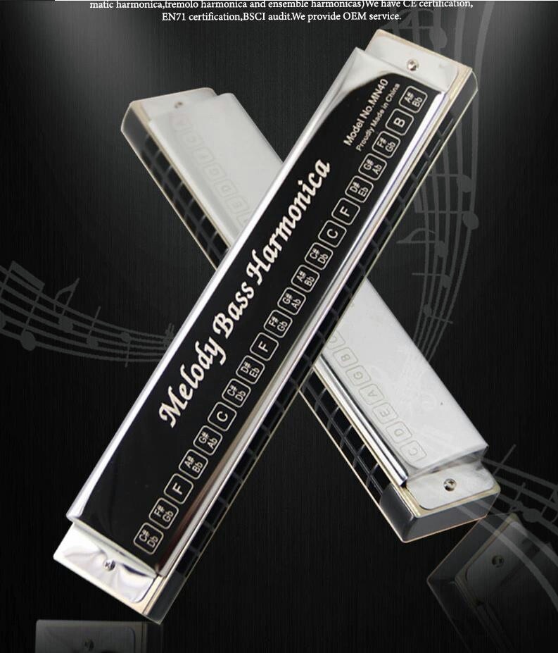 EASTTOP MN40 Melody Bass Harmonica Musical Instrument Pocket Harmonica Adult Kid