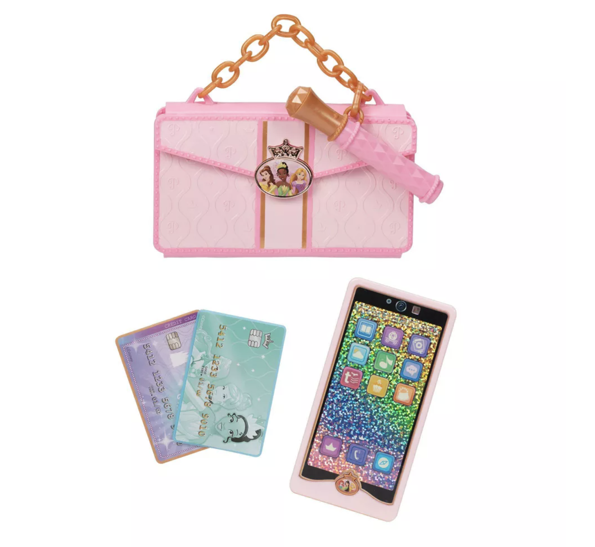 Disney Princess Style Collection Play Phone & Stylish Clutch Toy
