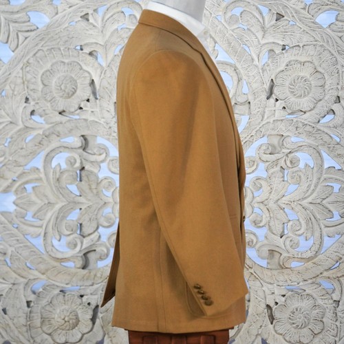 Cricketeer Camel Blazer 100% Wool Men's 2-Button Gold Buttons 42R USA VTG - Picture 10 of 17