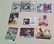 11 DIF STEVE GARVEY 1973 1974 TOPPS 3 DIF COLLEGE FB/GOLD TIFFANY 1981 PERMA
