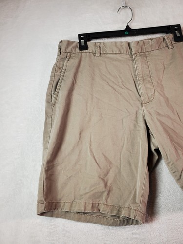 Black Brown 1826 Shorts Mens Size 36 Tan Cotton Flat Front Medium Wash Pockets - Picture 3 of 9