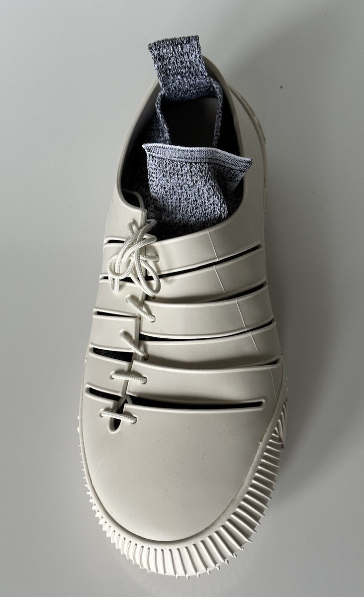 Bottega Veneta Tech Knit Rubber White Climber Sneakers 8 US
