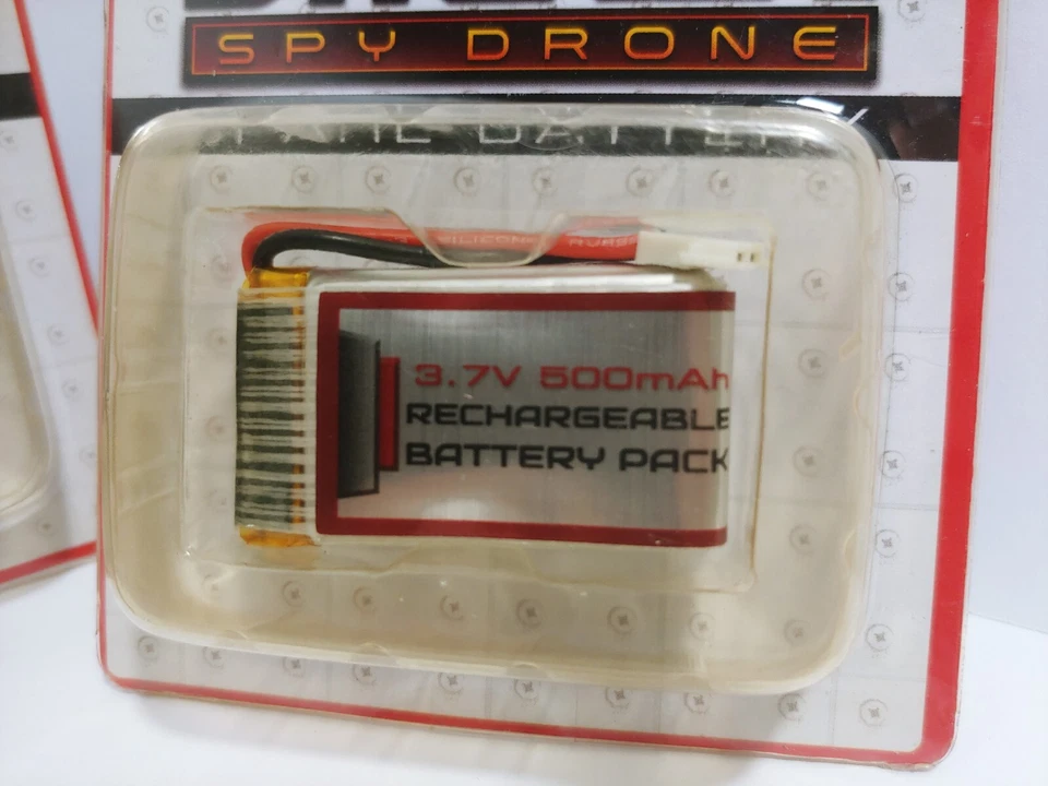 Striker/Skyhero spy drone World Tech Toys Rechargable Batteries 3.7v 500mAh 2 Pk - Image 3 of 4