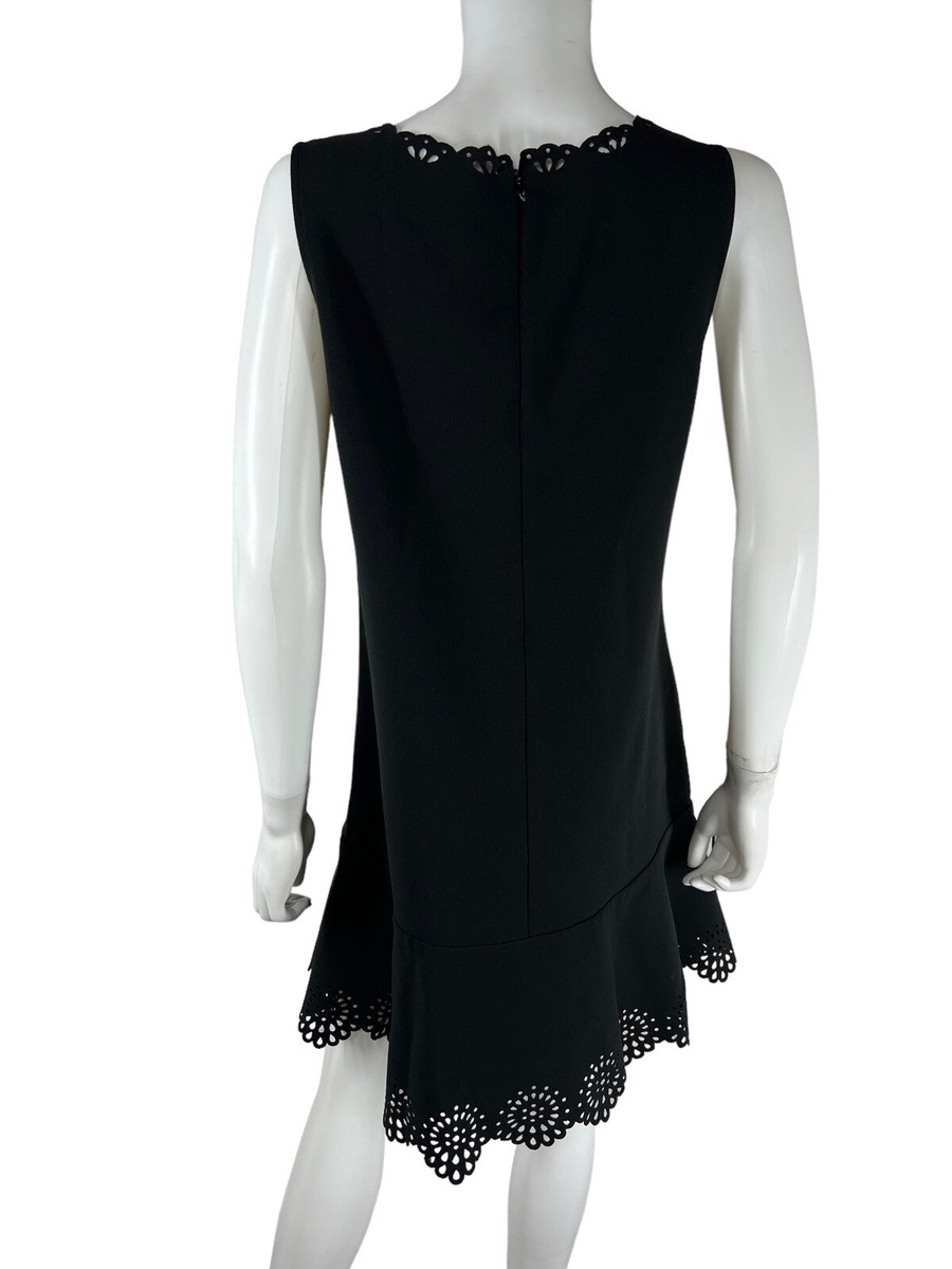 white christmas dresses Long Sleeve Cut Out Mini Dress in Black - 6
