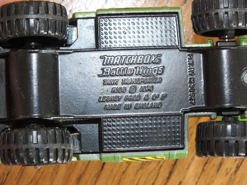 + Matchbox Lesney Battle Kings Transport Truck, Tank Transporter K106 1974 + - Bild 6 von 6