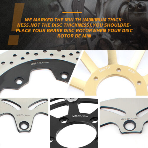 Front Rear Brake Disc Rotors Pads For Suzuki GSX-R 1000 2012-2016 GSXR 600 11-21 - Bild 2 von 13