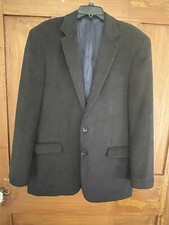Men  s Nautica Black Gray Sportscoat Size 42L Jacket Coat Blazer