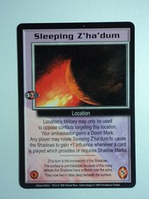 1998 BABYLON 5 CCG - DELUXE EDITION - RARE CARD - SLEEPING Z'HA'DUM
