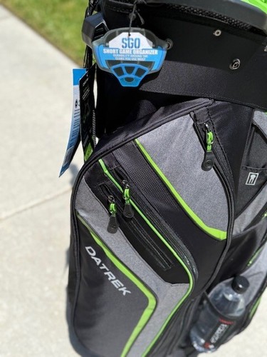 Bag Boy SGO Cart Bag 15 Way Top "Short Game Organizer" New Black Charcoal Lime - Picture 13 of 24