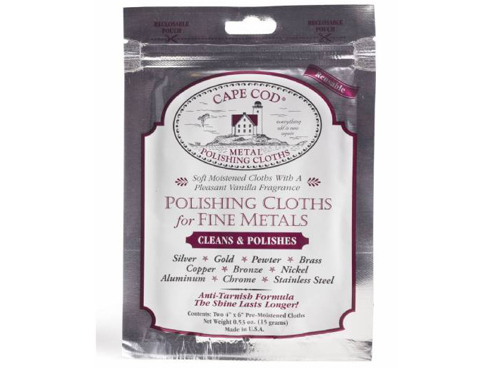 Fine Metal Watch Polishing Cloths Cape Cod Pack of 2 Cleans Polishes Jewellery