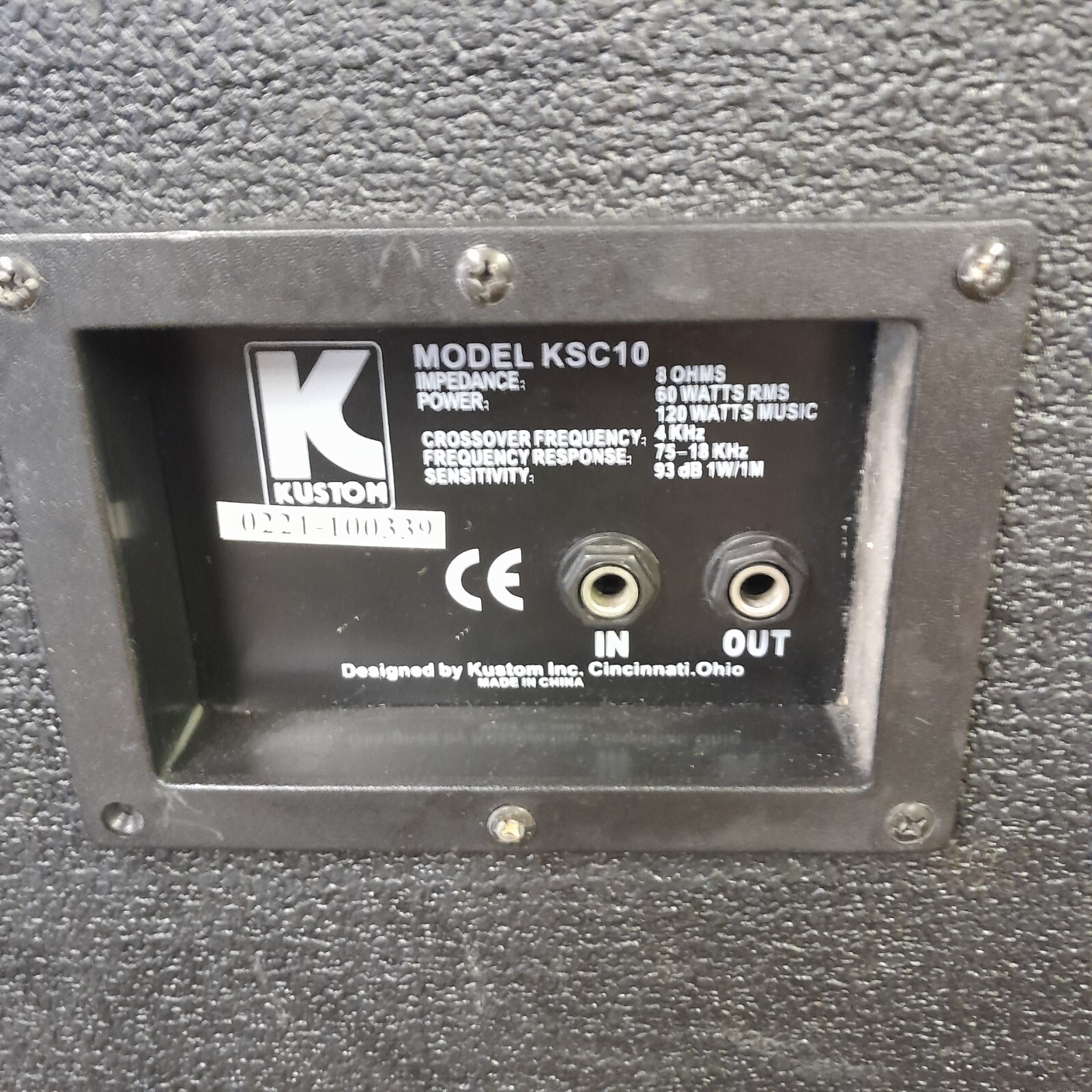 KUSTOM KSC10 PA DISCO SPEAKERS eBay