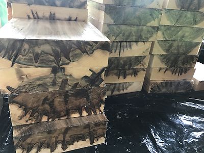 1 Pc. Premium  Ambrosia Maple  turning pc 8 x 8 x 3''  CLEAN!!!