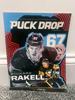 Pittsburgh Penguins PUCK DROP Magazine Game Program Rickard Rakell Sept 2022