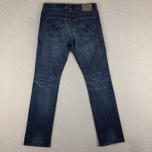AG Adriano Goldschmied Jeans Mens 31x31 Blue The Everett Slim Straight Dark Wash - Picture 10 of 12