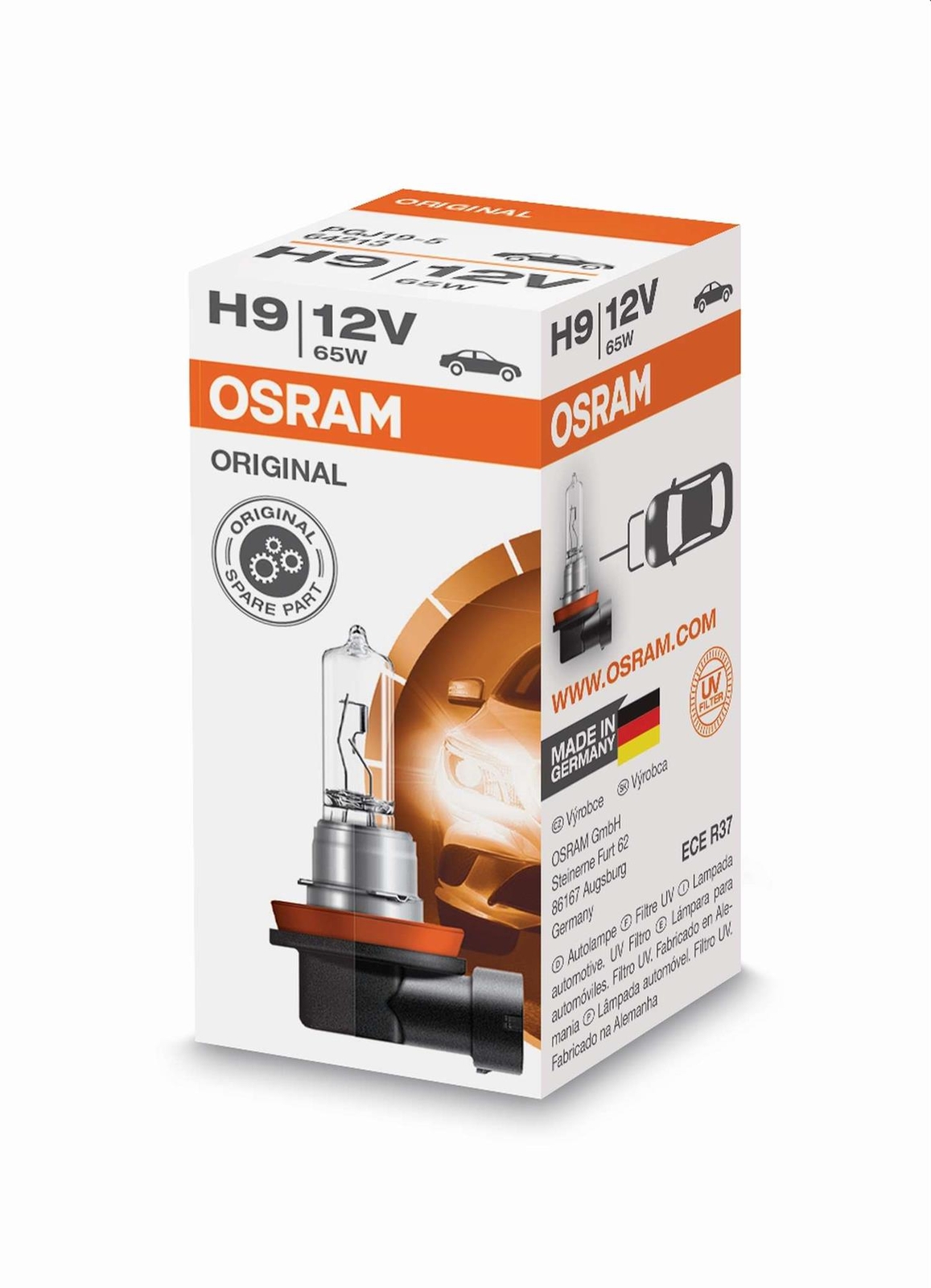 H9 65W PGJ19-5 12V 64213 (single bulbs) OSRAM