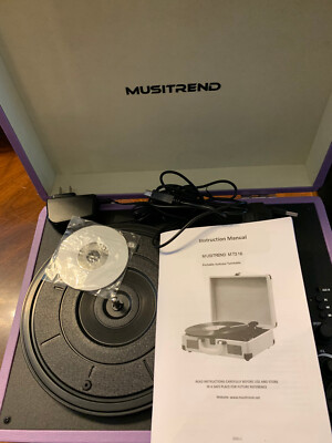 MusiTrend MT316 Classic Turntable Vinyl LP 3-Speed Record Player